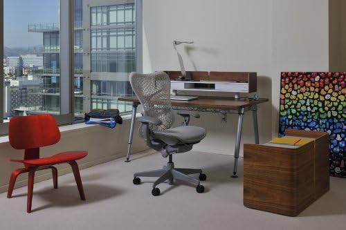 Mirra Chair by Herman Miller: Fully Featured w/Forward Tilt - Adjustable Arms - FlexFront Seat - Tilt Limiter - Lumbar Support - Hard Floor Casters - Graphite Frame/Graphite Seat