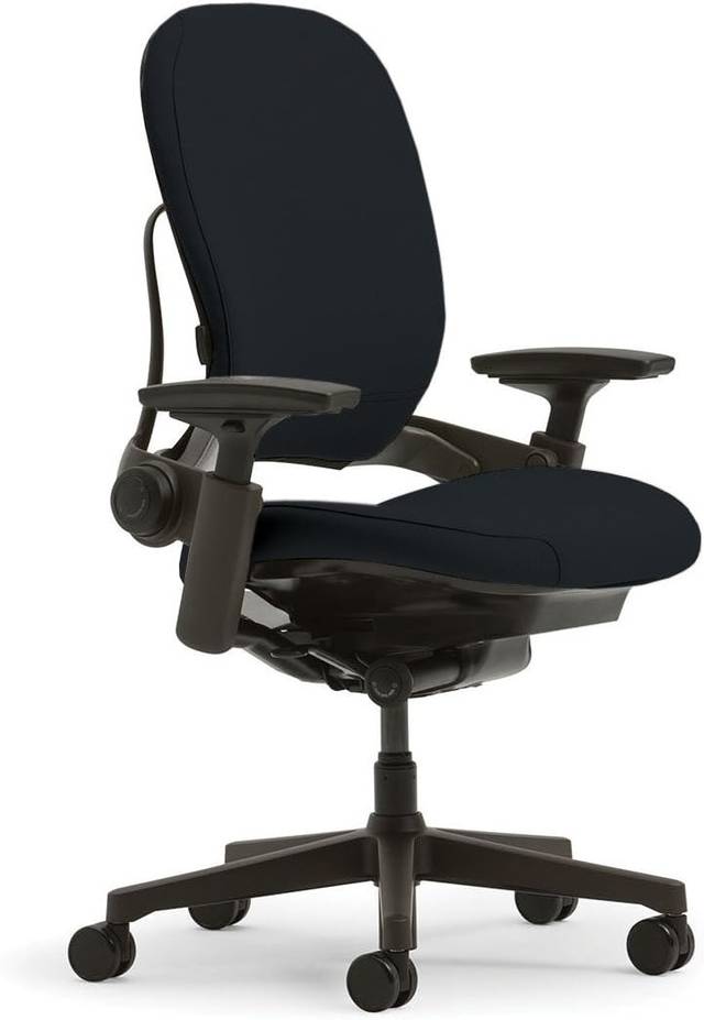Steelcase Leap Office Chair, Ergonomic Back Support, Onyx