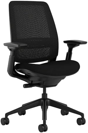 Steelcase Series 2 Ergonomic Office Chair, Carpet Floors, Graphite